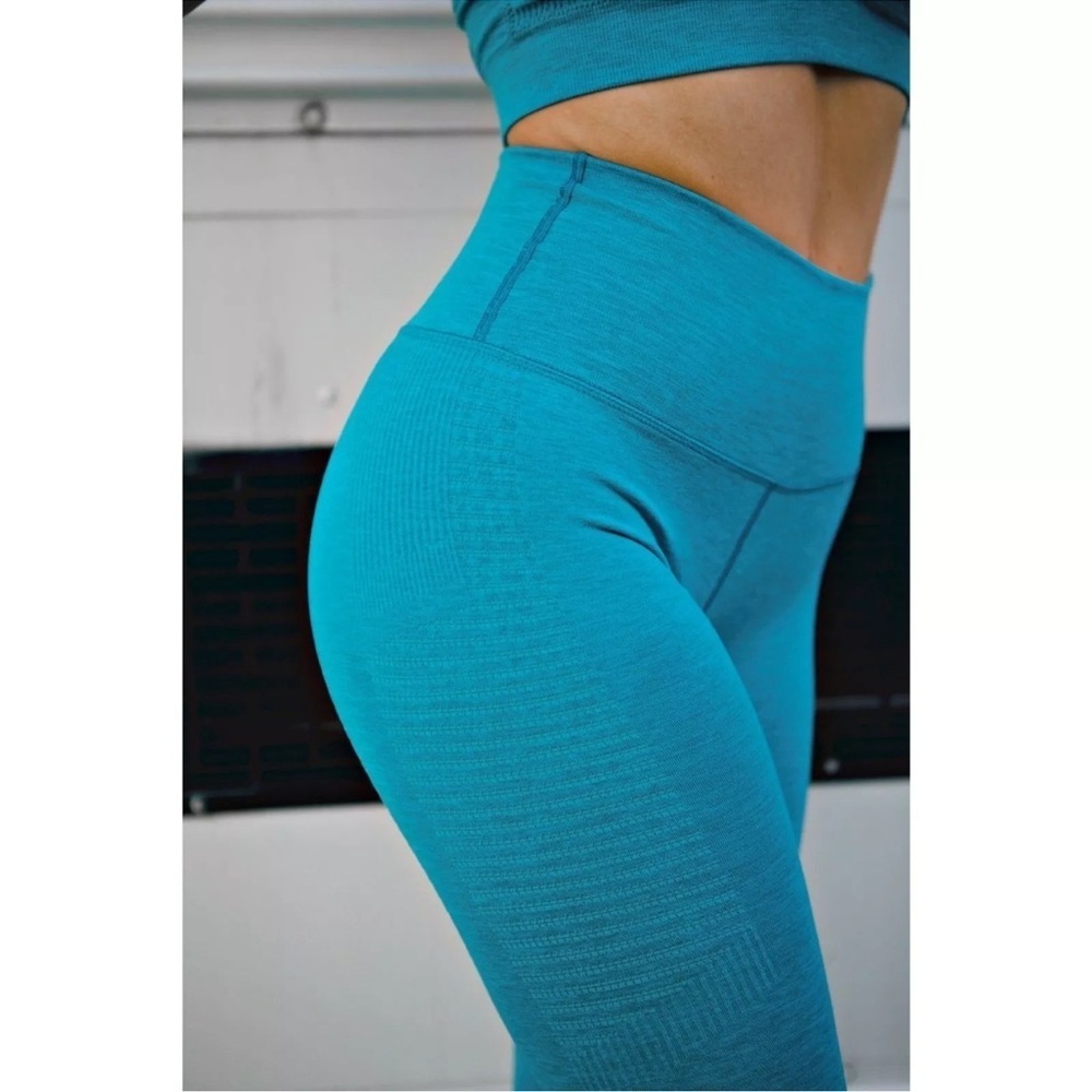 Alphalete Halo Leggings Vivid Teal Blue Womens Size Large - Picture 7 of 14